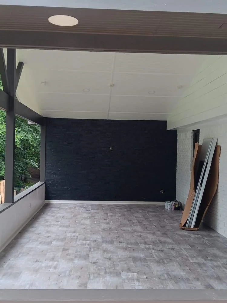 Finished Covered Patio